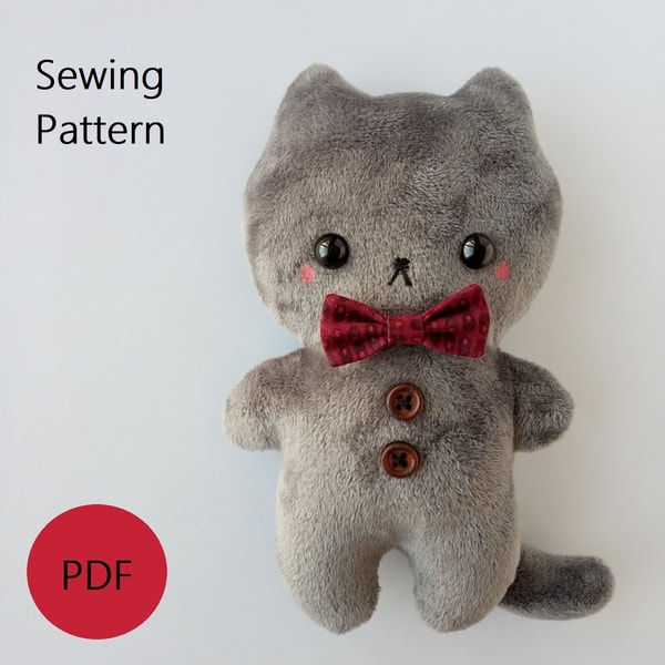 Cat Plush Pattern Amp Sewing Tutorial Beginner Friendly Inspire Uplift