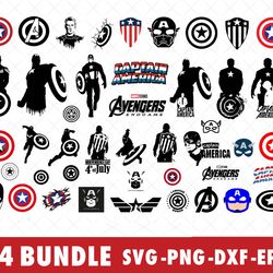 Captain America SVG Bundle Files for Cricut, Silhouette, Captain America SVG, Captain America SVG Bundle
