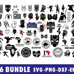 Marvel Black Panther SVG Bundle Files for Cricut, Silhouette, Black Panther SVG, Black Panther SVG Files