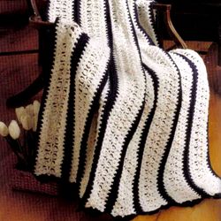 Crystal Lace Afghan Vintage Crochet Pattern 236