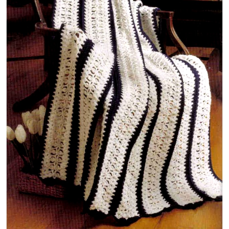 vintage crochet pattern afghan