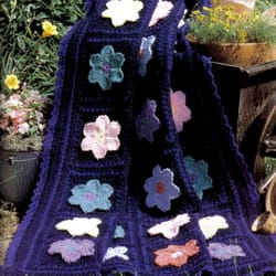 perennial medley afghan vintage crochet pattern 237