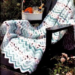 spring fever afghan vintage crochet pattern 238