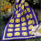 sunflower afghan vintage crochet pattern
