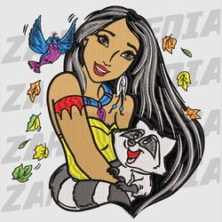 princess , machine embroidery design, files, instant download