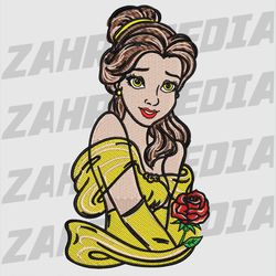 princess , machine embroidery design, files, instant download