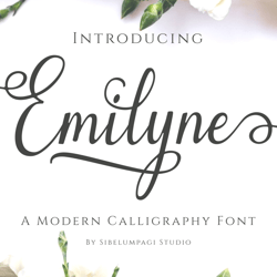 Emilyne Trending Fonts - Digital Font