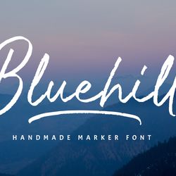 Bluehill Trending Fonts - Digital Font