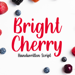 Bright Cherry Trending Fonts - Digital Font