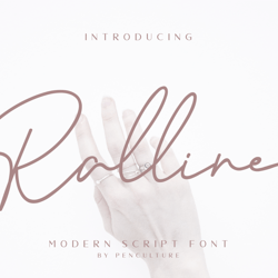 Ralline – Modern Script Trending Fonts - Digital Font