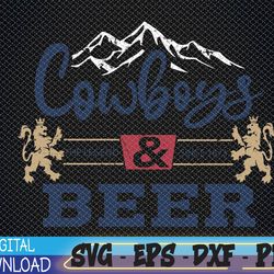 Cowboys-And Beer, Rodeo Western Country Svg, Eps, Png, Dxf, Digital Download