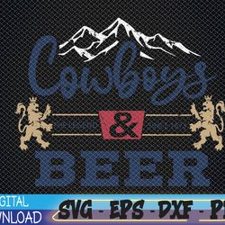 cowboys-and beer, rodeo western country svg, eps, png, dxf, digital download