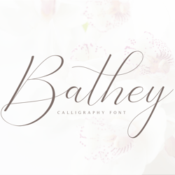 Bathey Calligraphy Trending Fonts - Digital Font
