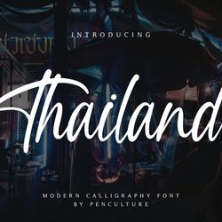 Thailand Script Trending Fonts - Digital Font