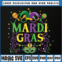 retro mardi gras party hat svg, mardi gras beads svg, mardi gras hat svg, mardi gras carnival, digital download