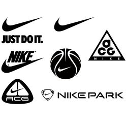 nike logo brand bundle svg, fashion brand svg, silhouette svg files
