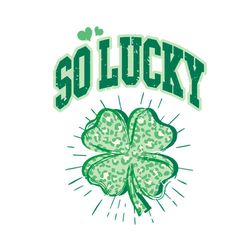 retro lucky leopard shamrock st patricks day svg cutting files
