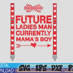 hearts bow tie & suspenders valentines day svg, eps, png, dxf, digital download