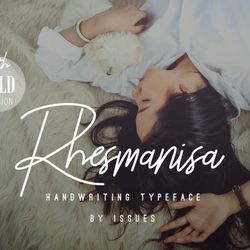 rhesmanisa – signature font trending fonts - digital font