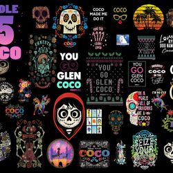 Coco Remember me png, Coco Remember me Movie Bundle Clipart Digital Download, 46 PNG coco Bundle Cartoon, Cartoon vector