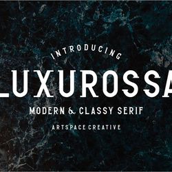 LUXUROSSA MODERN & CLASSY SERIF Trending Fonts - Digital Font
