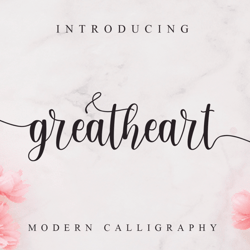 Greatheart modern calligraphy Trending Fonts - Digital Font