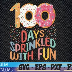 100 days of school girls kindergarten 100th day of school Svg, Eps, Png, Dxf, Digital Download
