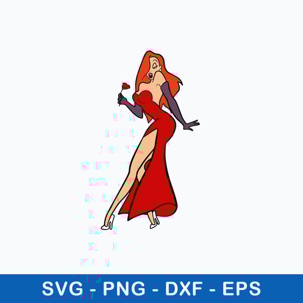Jessica Rabbit Svg, Jessica Svg, Disney Svg, Png Dxf Eps Fil | Inspire ...
