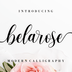 Belarose Modern Script Trending Fonts - Digital Font