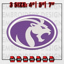 North Alabama Lions Embroidery file, NCAA D1 teams Embroidery Designs, NCAA Lions, Machine Embroidery Pattern