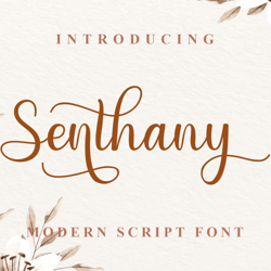 Senthany Modern Script Trending Fonts - Digital Font