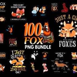 Fox PNG bundle, fox PNG, fox sublimation, sublimation, cute fox, bundle png, fox art