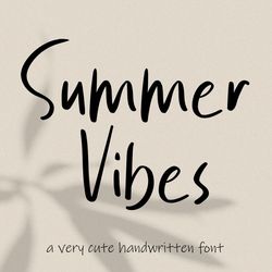 Summer Vibes Trending Fonts - Digital Font