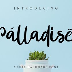 Palladise Cute Font Trending Fonts - Digital Font