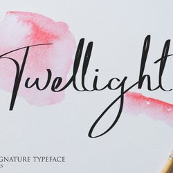 Twellight | Signature Typeface Trending Fonts - Digital Font