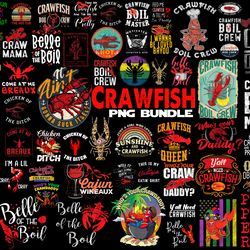 Crawfish PNG Bundle, Crawfish Boil PNG, Summer PNG, Digital Download, Cut Files, Sublimation, Clipart