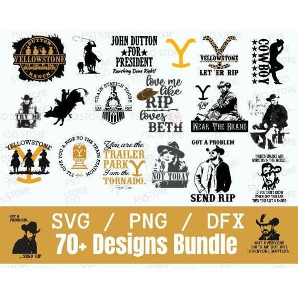 Yellowstone Designs SVG Yellowstone , yellowstone 70 designs , yellowstone files - Inspire ...