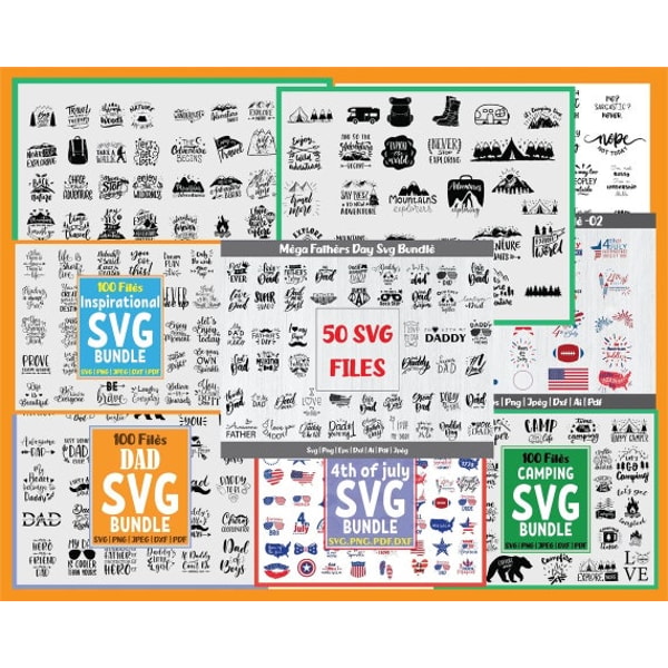 10200 Mega Massive SVG Files Cricut Bundle Laser Cut Vector - Inspire ...