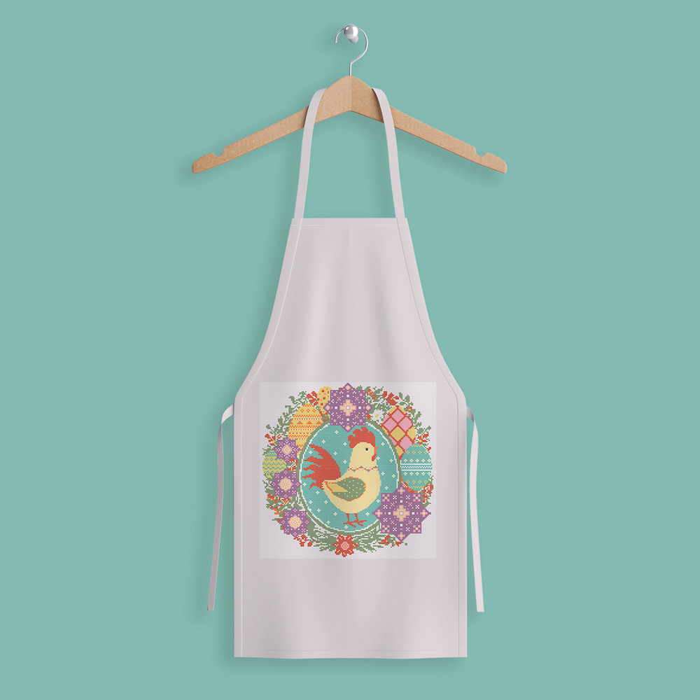 10 Easter Spring Rooster cross stitch pattern.jpg