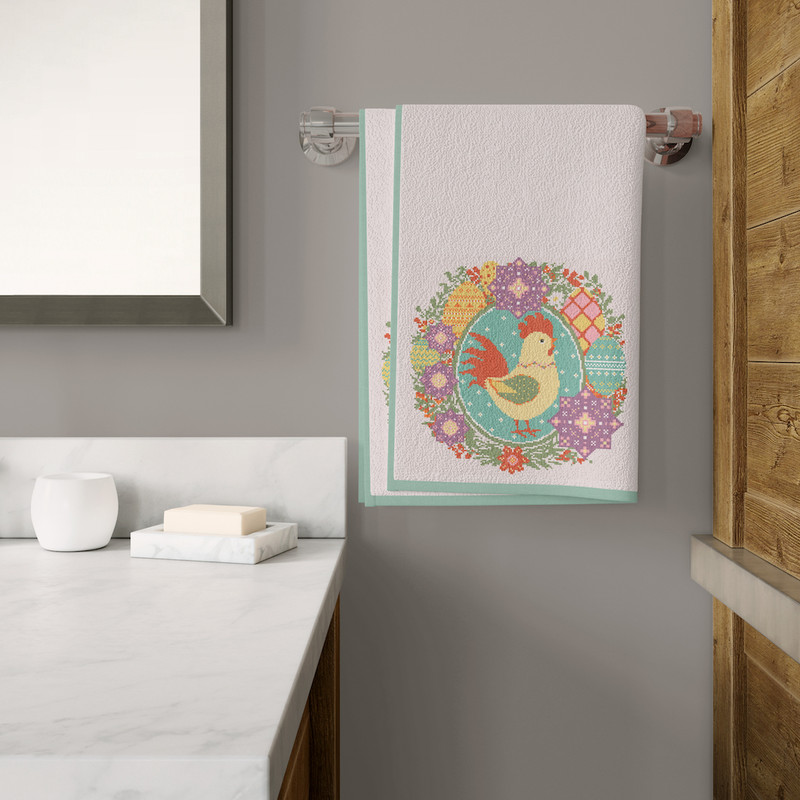 11 Easter Spring Rooster cross stitch pattern.jpg