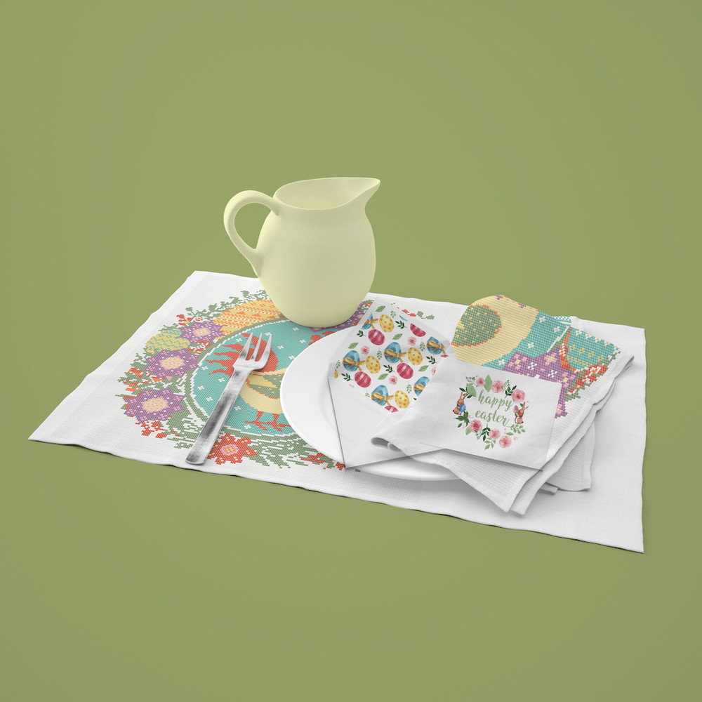 12 Easter Spring Rooster cross stitch pattern.jpg