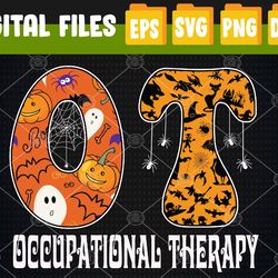 OT Occupational Therapy Therapist Halloween OTA spooky Svg, Eps, Png, Dxf, Digital Download