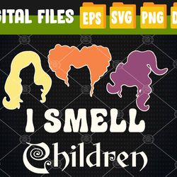 I Smell Kids Children Halloween Funny Costume Witches Svg, Eps, Png, Dxf, Digital Download