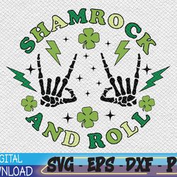 shamrock and roll svg, skeleton st patricks svg, funny st patricks day svg, st patricks day svg, st pattys day svg, st p