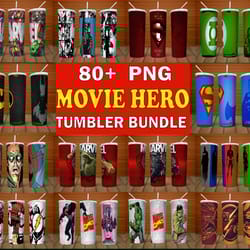 design 20oz tumbler png, movie hero tumbler template download