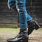 Men's Handmade Black Leather Zipper Aknle Jodhpur Boots.jpg