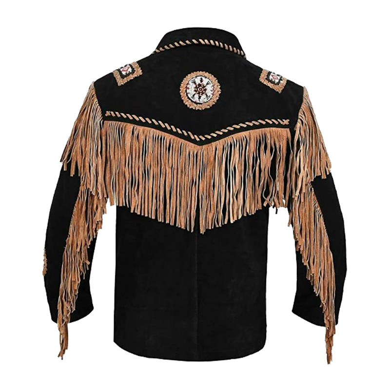 Western Suede Jacket Black Brown1.jpg