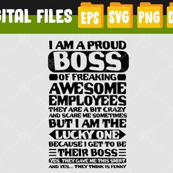 Boss Day Shirt Employee Appreciation Office Men Women Funny Svg, Svg, Eps, Png, Dxf, Digital Download