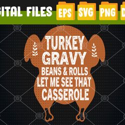 Turkey Gravy Beans And Rolls Let Me See That Casserole Funny Svg, Svg, Eps, Png, Dxf, Digital Download