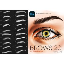 Photoshop Brows Stamp Brushes Makeup